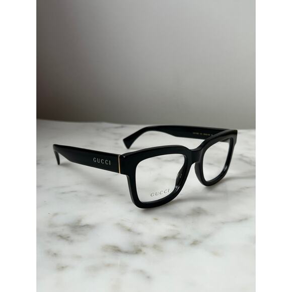 NEW Gucci GG1138O Black Eyeglasses Frames Unisex - Picture 5 of 9